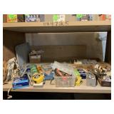 Shelf of miscellaneous items