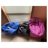 Set of three big Joe beanbag chairs