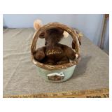 Saint Nicholas Square ceramic basket