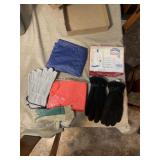 Rain ponchos and glove