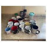 Assortment of coffee cups