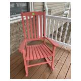 Wood porch, rocking chair