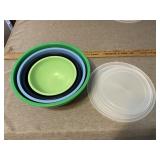 GHP nesting mixing bowl set with lids