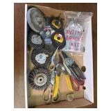 Sander disk and wire brushes