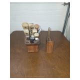 Knives in butcher block