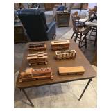 Wooden train set 6ct