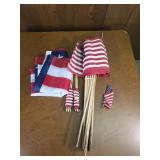 Cemetery American flags