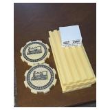 Vintage Avon Poker Chips & chip and dip parts