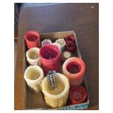 Assortment of flameless candles