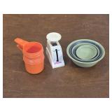 Silicon measure bowls weight machine and measure