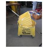 Wet floor mop bucket and ringer