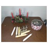 Battery operated candle,  christmas centerpiece