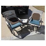 Connecting dual chairs with table