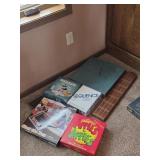 Board games and cribbage board