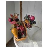 Longaberger basket fake fruit