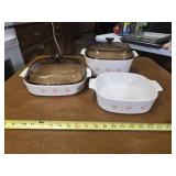 Casserole dishes 2 w/lids