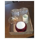Assorted Glass Bowls & Decorative Pieces