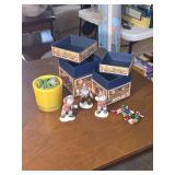 Assorted Christmas Decor & Gift Boxes