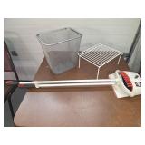 Broom and dust pan waist paper basket