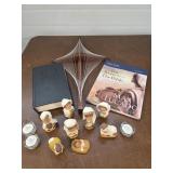Nativity scene cross study bibles.