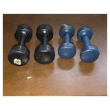 Bar bells 5lb and 10lb weights