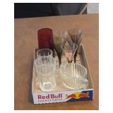 Assortment of glassware