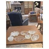 Assortment of grass trays and serving dishes