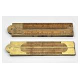 Pair of Boxwood Rules