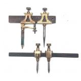 Two Pairs Bronze Trammels