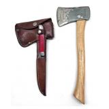 Small Camp Axe and Knife