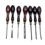 Seven Carving Chisels