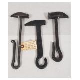 Lot of 3 Primitive Snow knockers