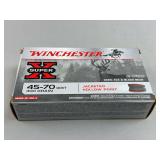 Winchester Super X 45-70 Govt 300 Grain Jacketed Hollow Point Ammunition Box of 20 Rounds