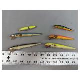 Assorted Fishing Lures Lot of Six