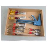 Do-it Best and Stanley Wood Chisels and Caulk Gun Lot