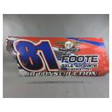 Stock Car Racing Sheet Metal Body Panel Number 81 with Sponsor Graphics