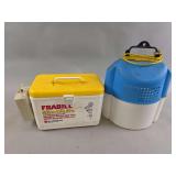 Frabill Min-O-Life Live Bait Cooler and Challenge Plastics Turbo Troll Bucket