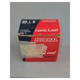 Federal Game Load 20 Gauge Shotshell Box with Mixed Ammunition