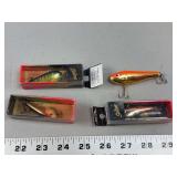Salmo Chubby Darter Fishing Lures Group of Four