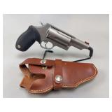 Taurus The Judge .45 LC / .410 GA Revolver with Leather Holster