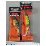 Two Rapala Balsa Xtreme Series Jointed Fishing Lures