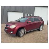 Red Chevrolet Equinox LT Sport Utility Vehicle with Mileage Showing 216,831