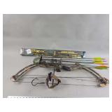 Team Realtree Vapor 300 Compound Bow with Beman ICS Hunter Arrows and Cabela's Stalker Xtreme Carbon Arrows