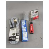 Prime Dryer Cord, Goldblatt Large Inside Corner Trowel, and Sportbit Training Equipment