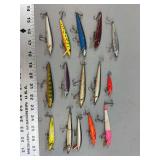 Assorted Minnow Style Fishing Lures, Lot of 14