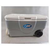 Coleman Xtreme Rolling Cooler Grey and White Plastic