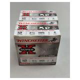 Two Boxes Winchester Super X Xpert High Velocity Steel Shot 12 Gauge 2 3/4 Inch 6 Shot Ammunition