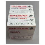 Winchester Super-Target 12 Gauge 2 3/4 Inch 1 1/8 oz 8 Shot Heavy Target Load Ammunition Boxes