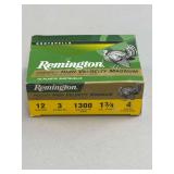 Remington Premier High Velocity Magnum 12 Gauge 3 Inch 1 3/4 oz 4 Shot Plastic Shotshells Box