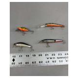 Assorted Fishing Lures Lot featuring Heddon, Matzuo America, Atemi, and Yo-Zuri